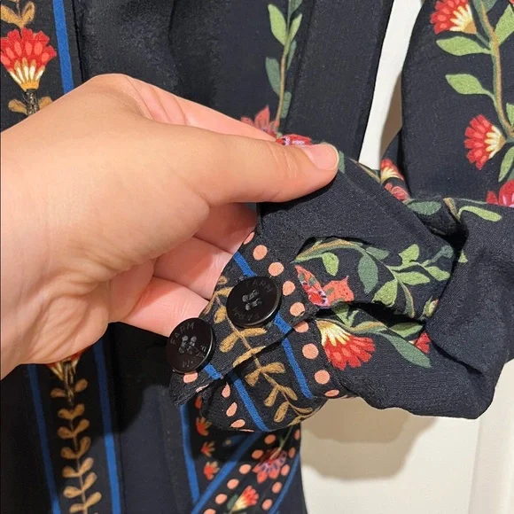 FARM RIO tie waist toucan dress with Floral Accents - Sz M EUC - Picture 6 of 11